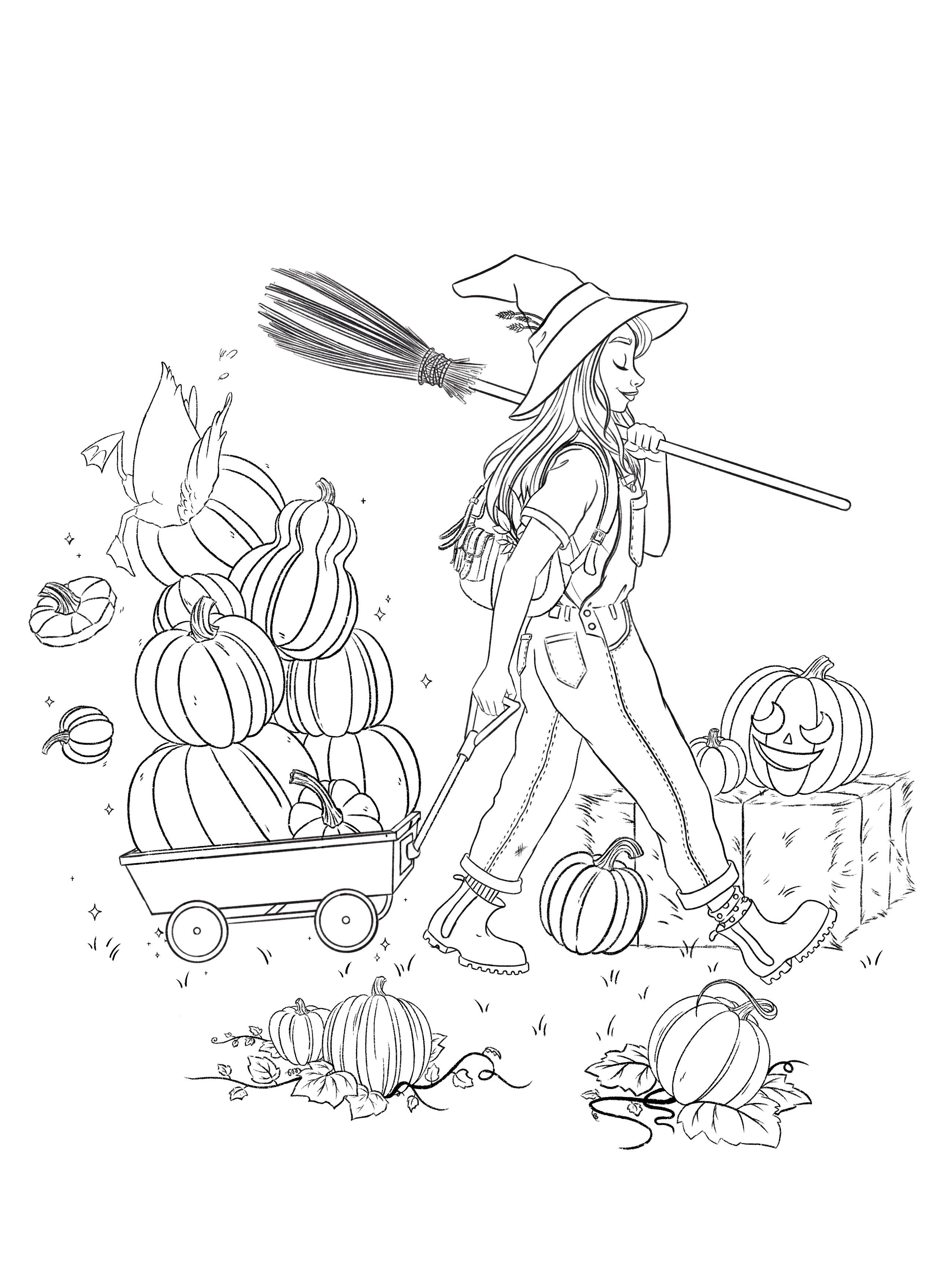 Sketch Back from the Pumpkin Patch Final