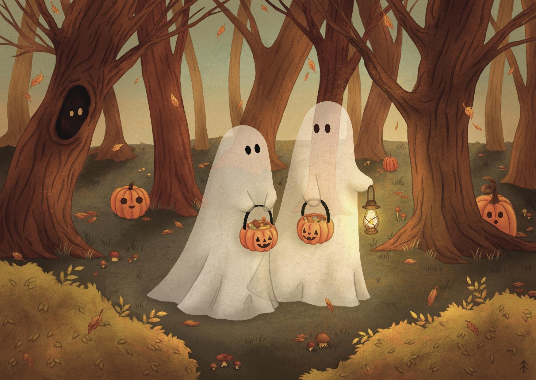 Spooky Postcard - Pintura Final