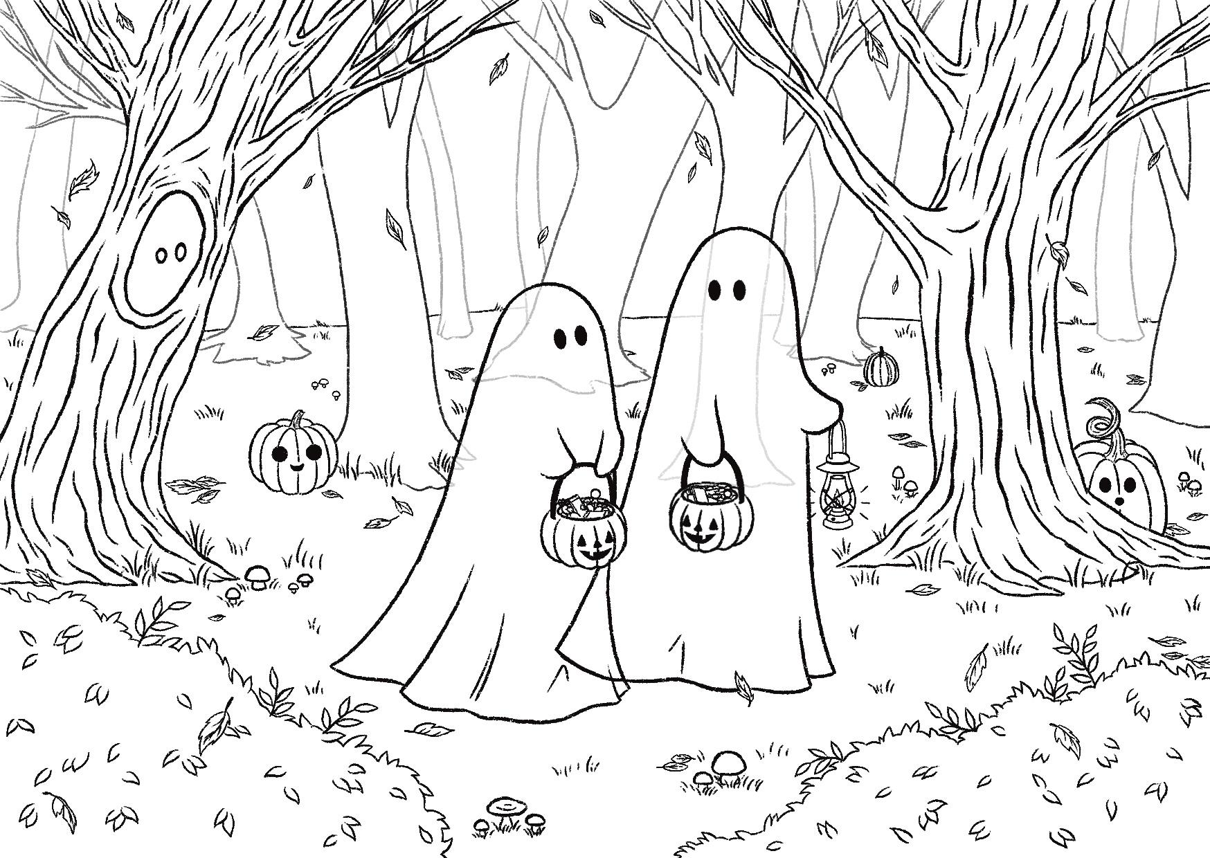 Spooky Postcard - Sketch