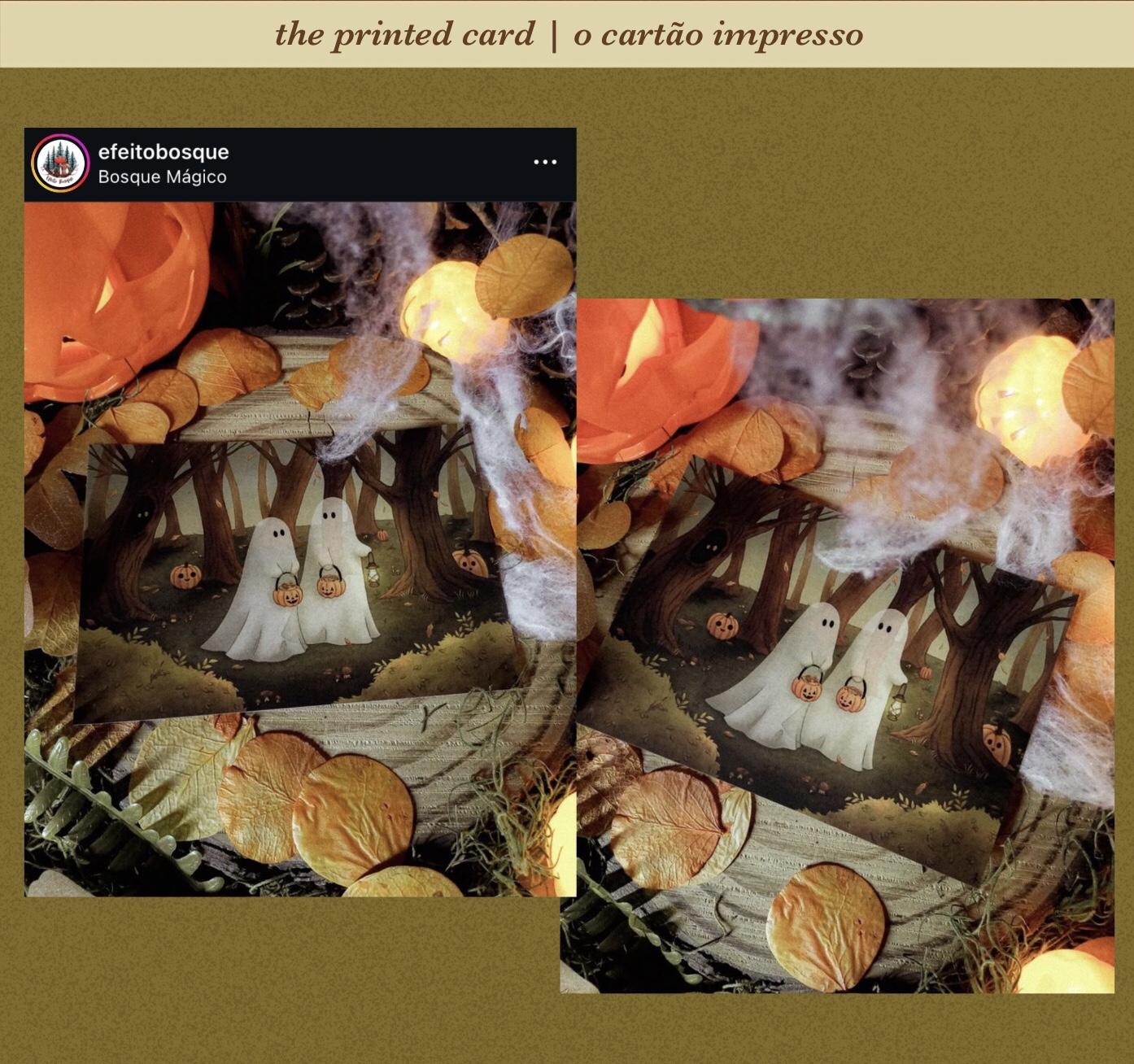 Spooky Postcard - Cartão Impresso